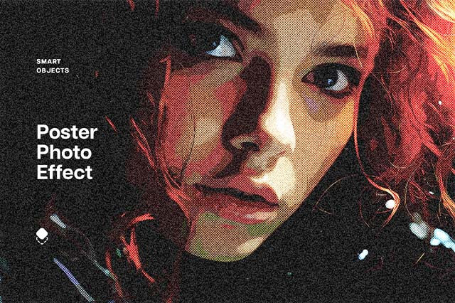 Noise Halftone Photo Effect