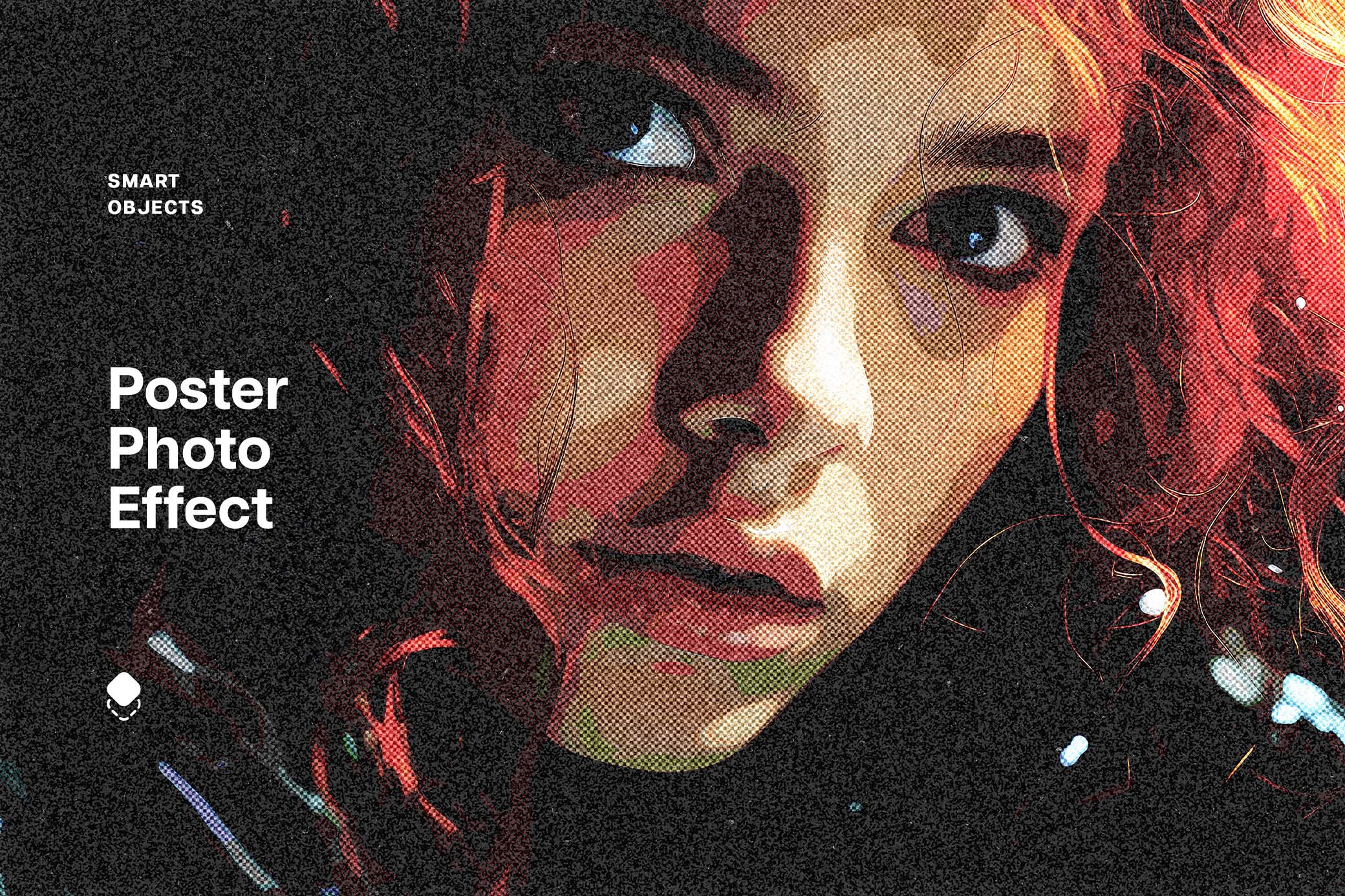 Noise Halftone Photo Effect