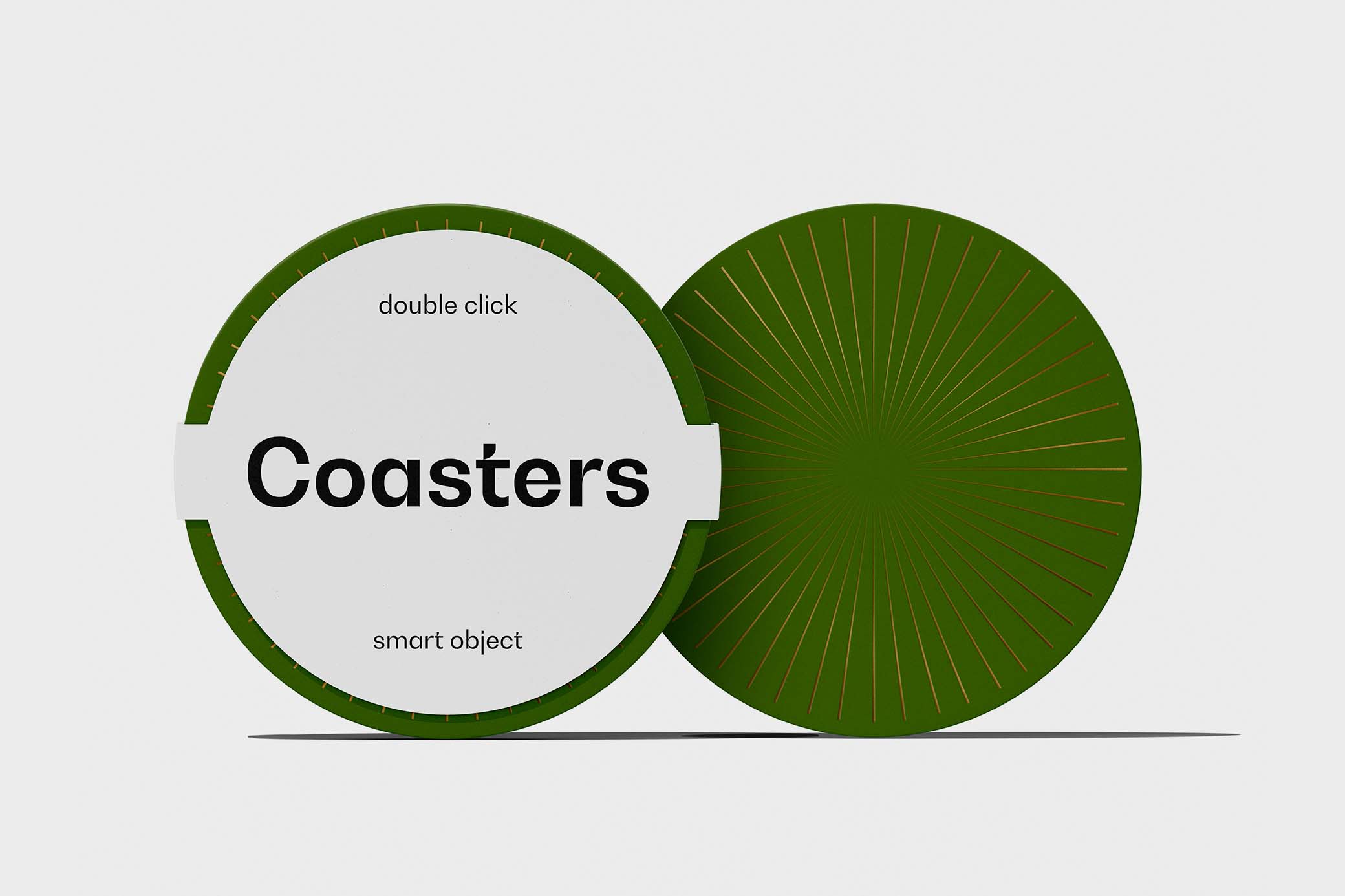 Download Round Coasters Mockup Vol.4
