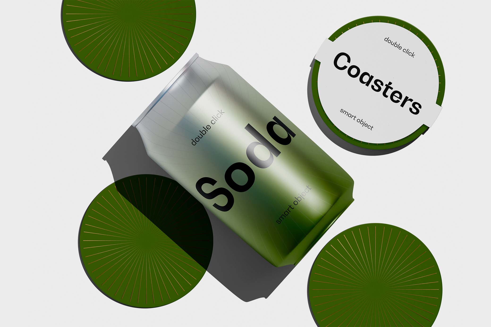 Round Coasters Mockup Vol.2