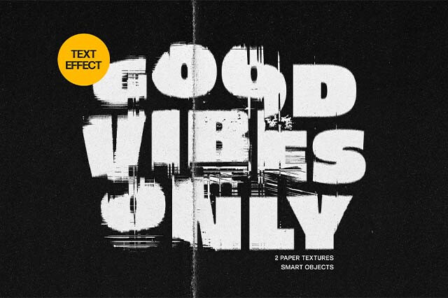 Glitched Distortion Text Effect Vol.1