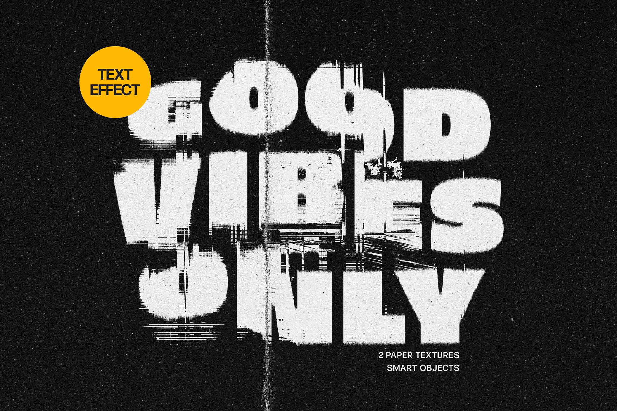 Glitched Distortion Text Effect Vol.1