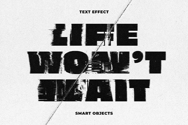 Glitched Distortion Text Effect Vol.2