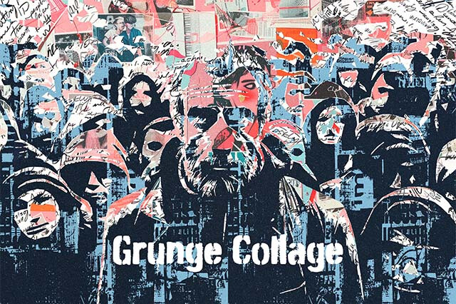 Grunge Collage Photo Effect