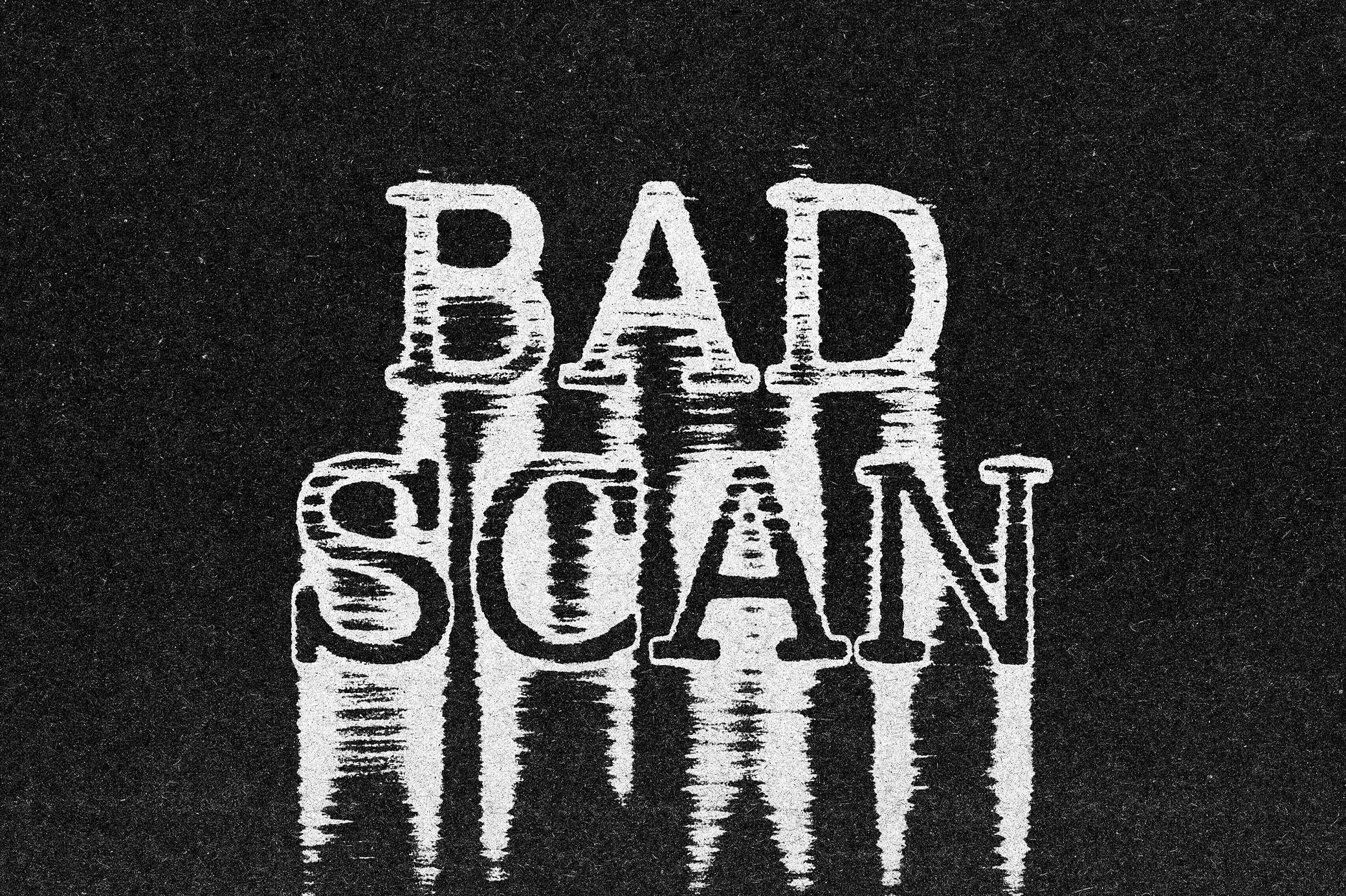 Bad Print Text Effect