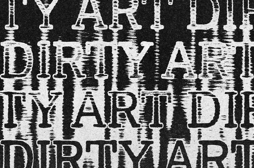 Bad Print Text Effect