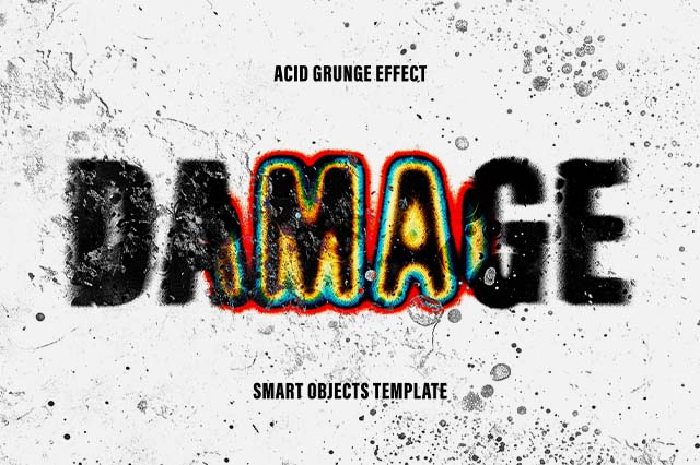 Download Damage Distortion Text Effect