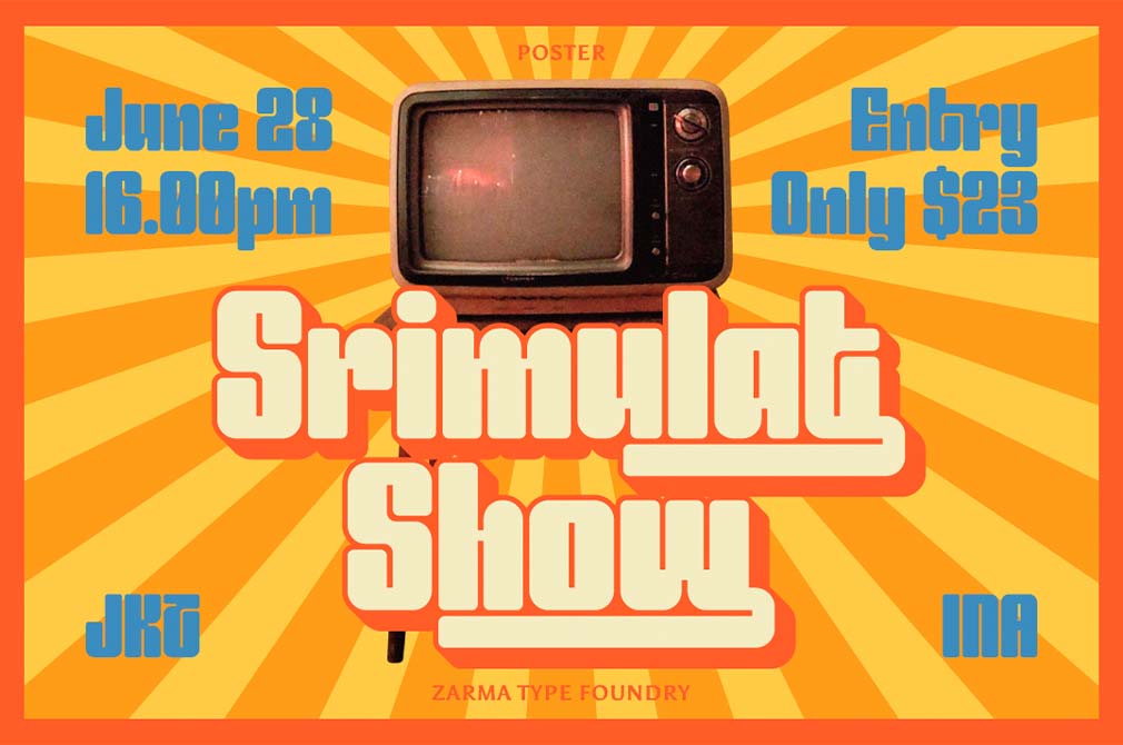 Entuista — Chunky Display Font