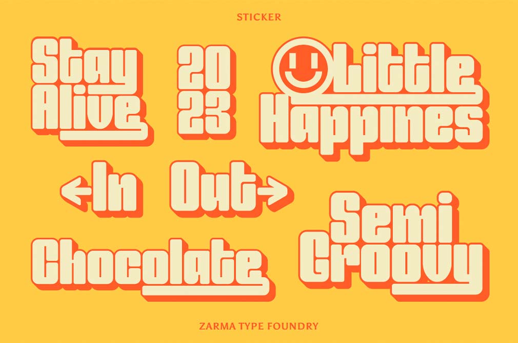 Entuista — Chunky Display Font