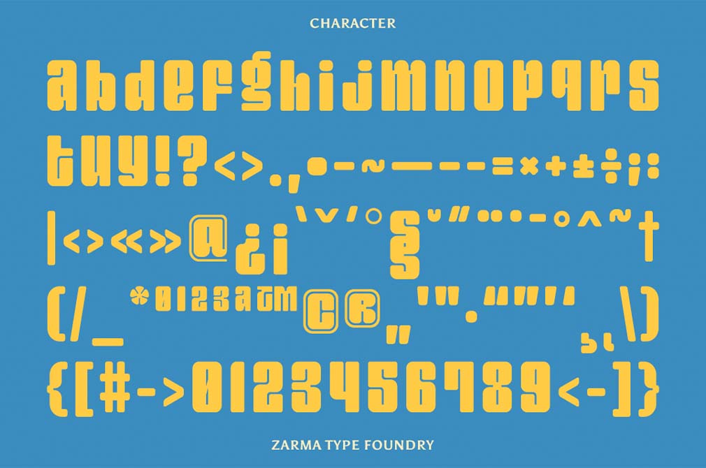 Entuista — Chunky Display Font