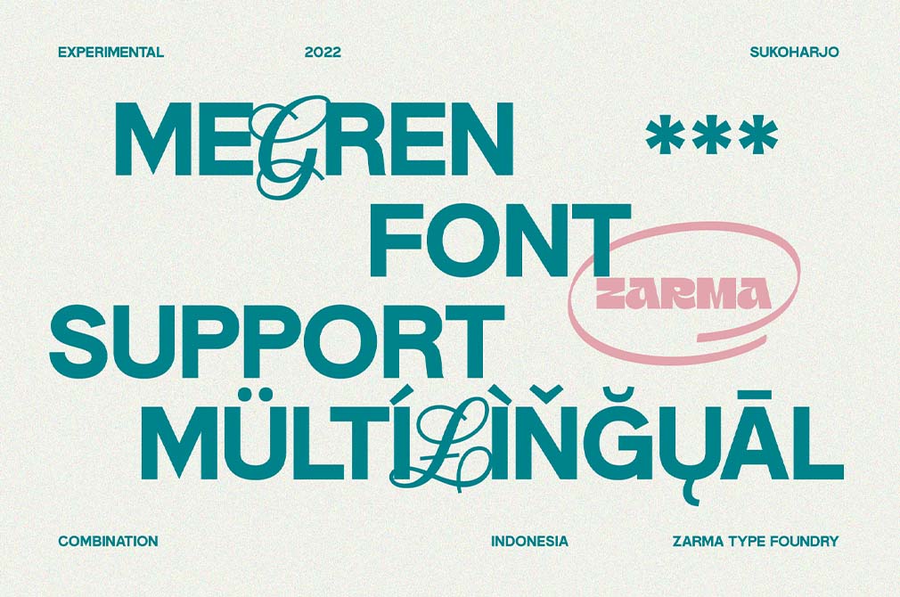 Megren | Combination Font