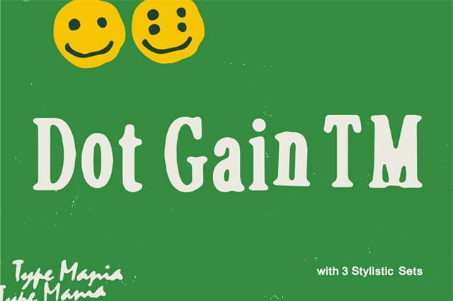 Dot Gain TM — Cozy Serif