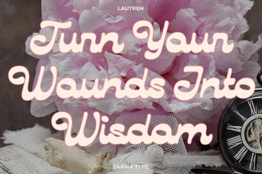 Lautren | Reverse Contrast Script