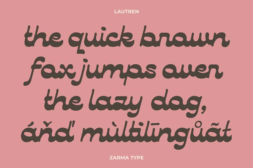 Lautren | Reverse Contrast Script
