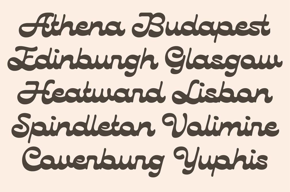 Lautren | Reverse Contrast Script