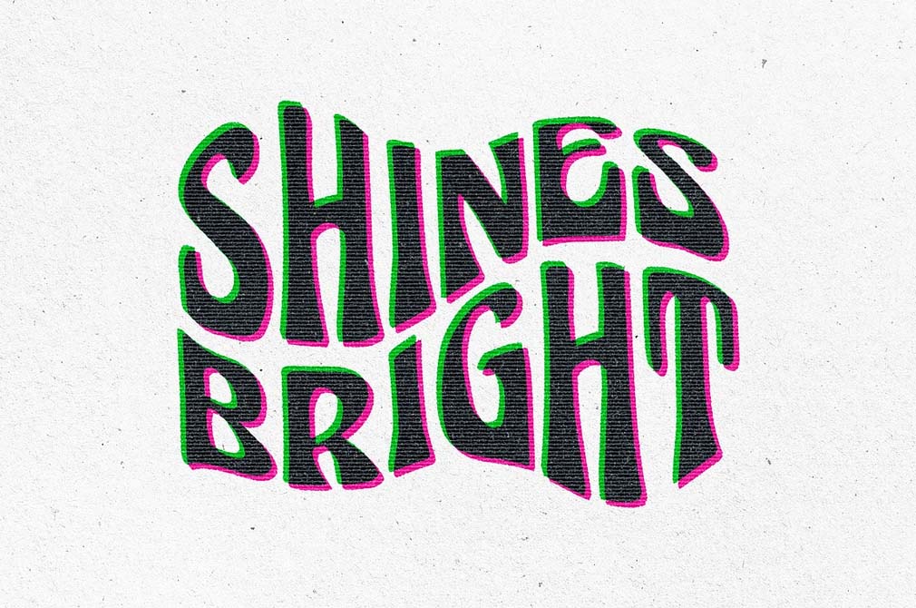 Overprint Grunge Text & Logo Effect