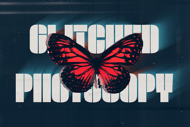 Glitched Photocopy Photo Effect