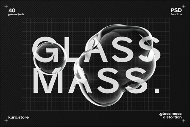 Glass Mass Distortion Shapes