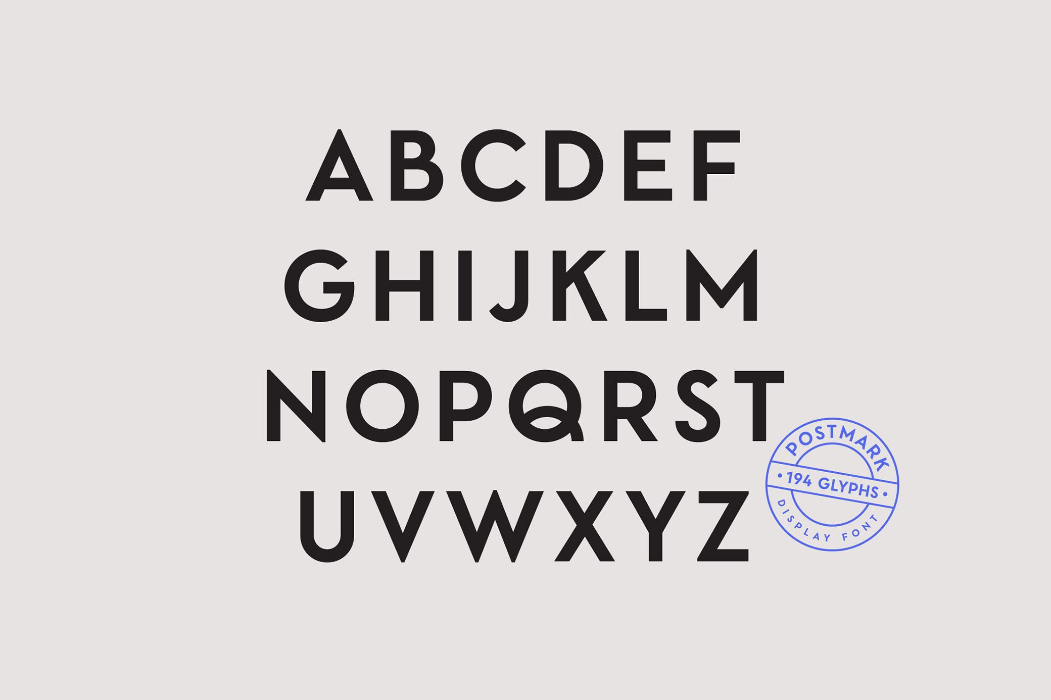 Postmark Display Font