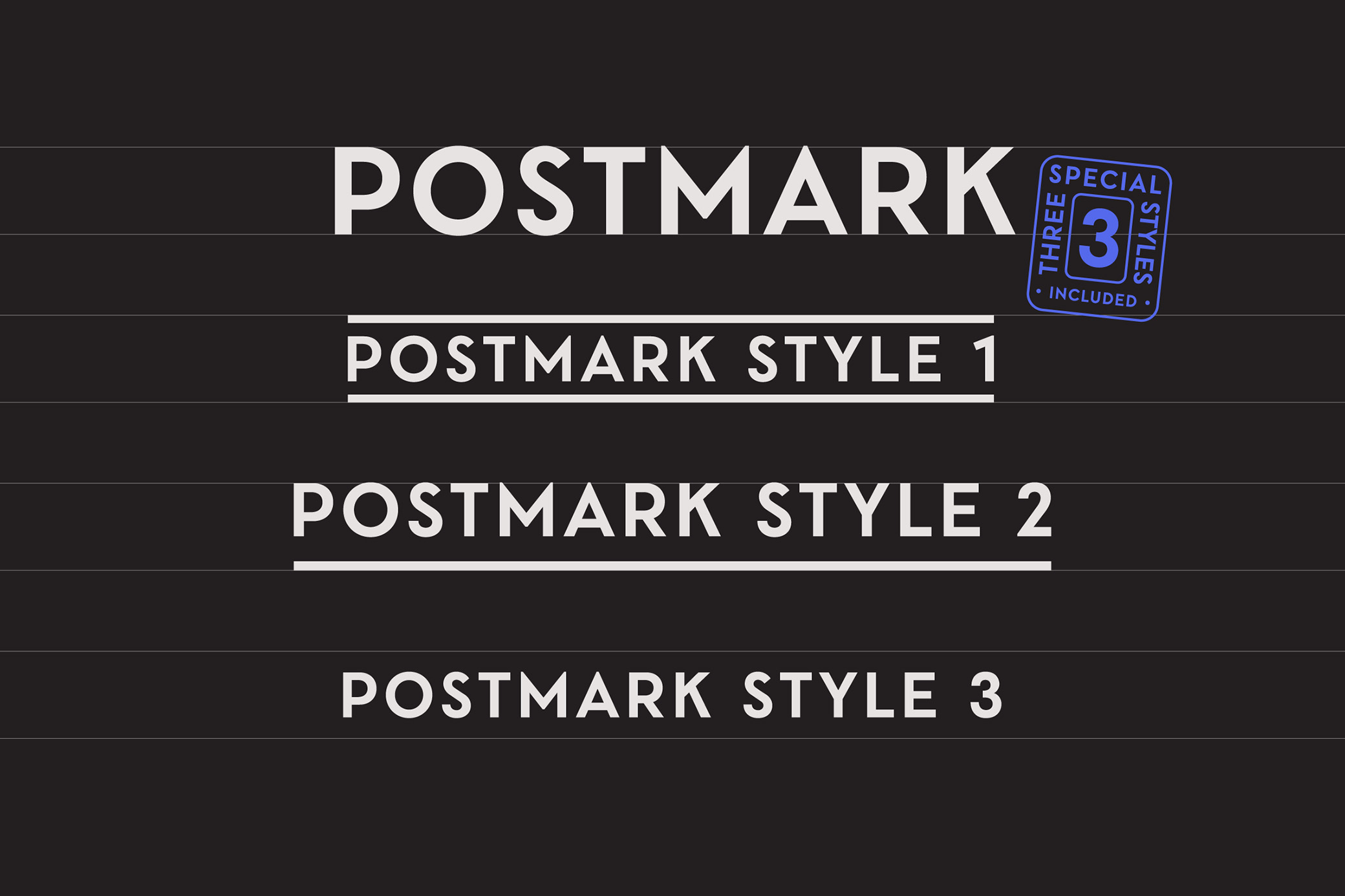 Postmark Display Font