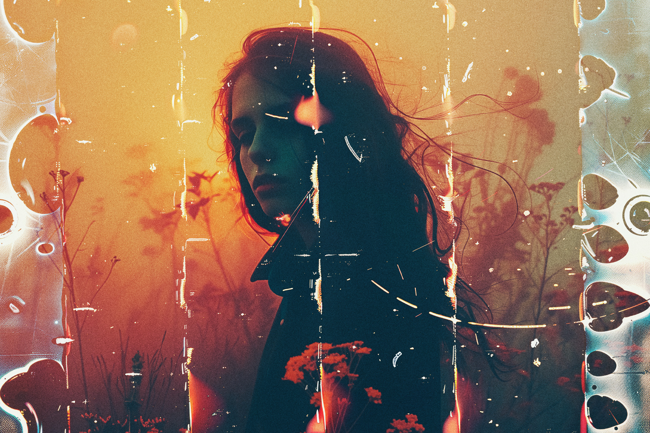 Film Burn Overlay Textures