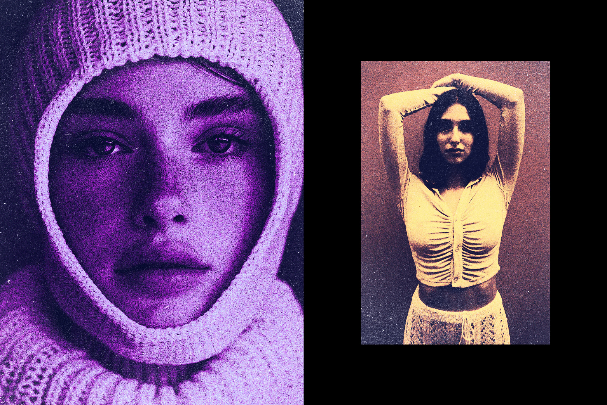 Download Retro Grainy Duotone Photo Effect