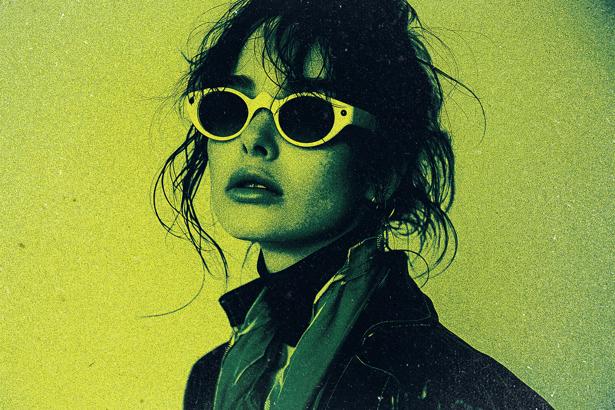 Download Retro Grainy Duotone Photo Effect