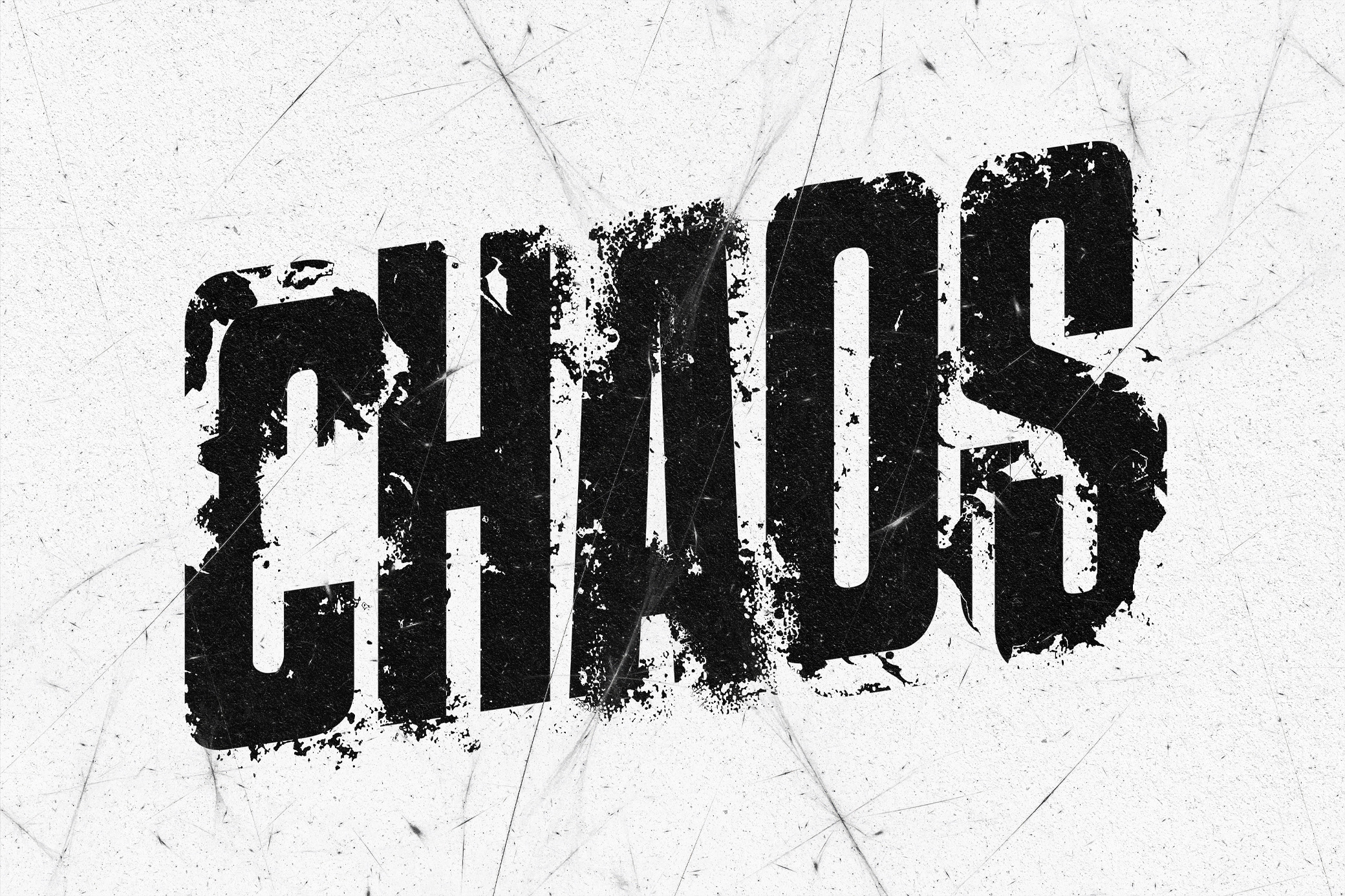 Destroyed Text Effect