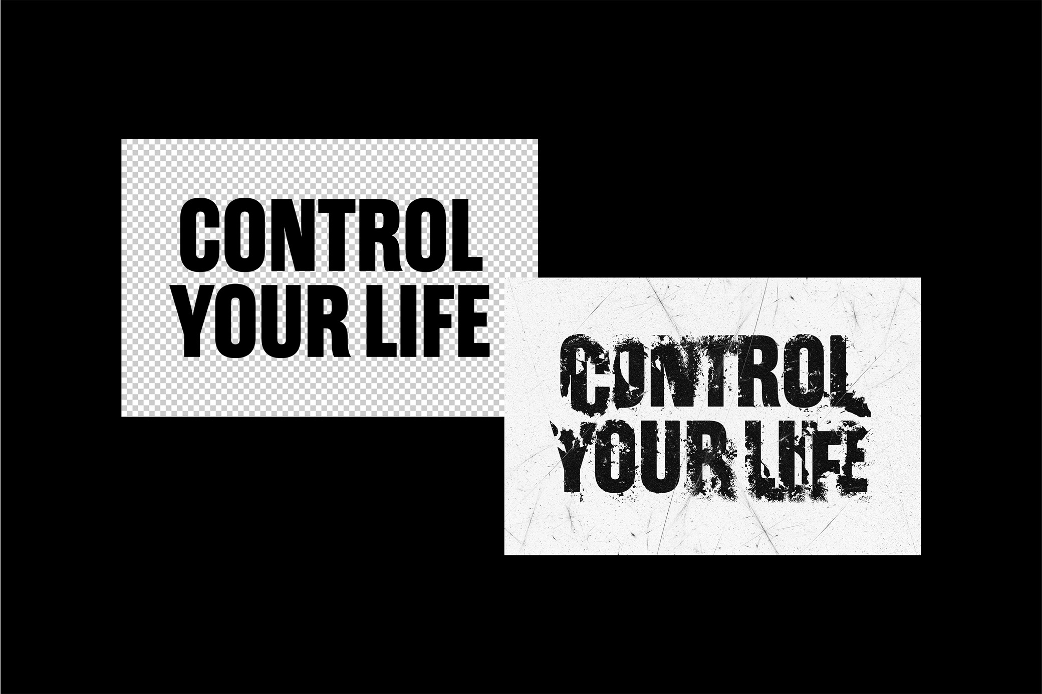 Destroyed Text Effect