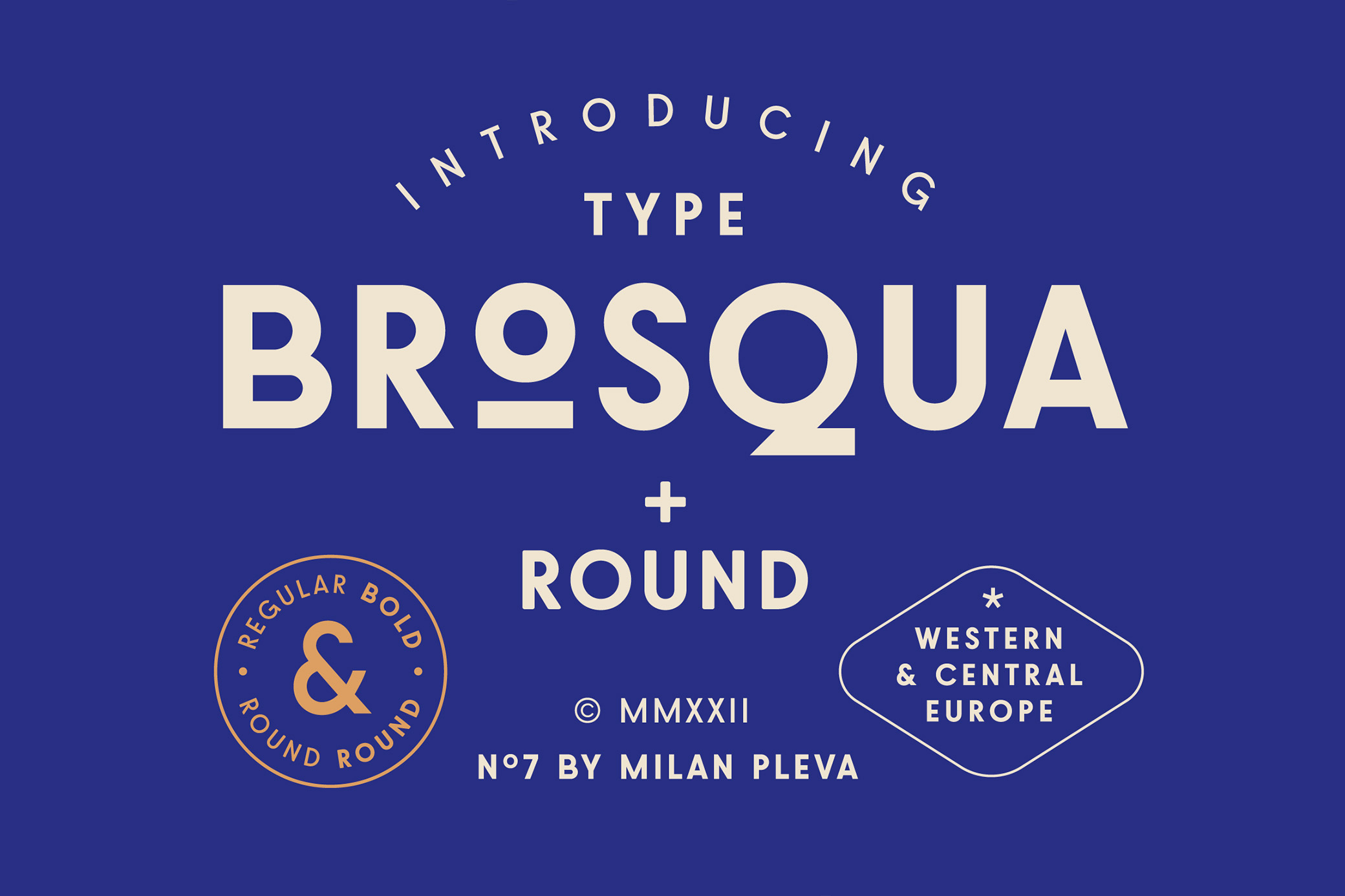 Brosqua Geometric Display Fonts