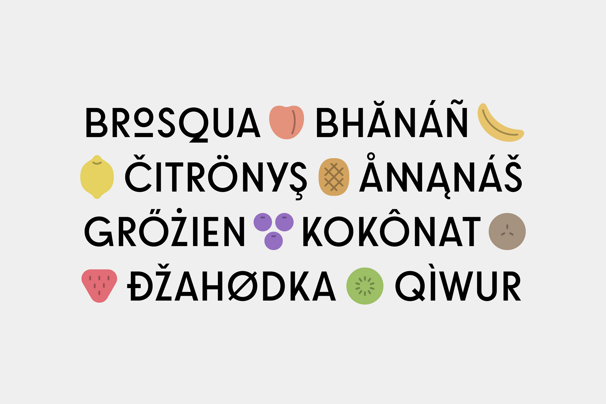 Brosqua Geometric Display Fonts