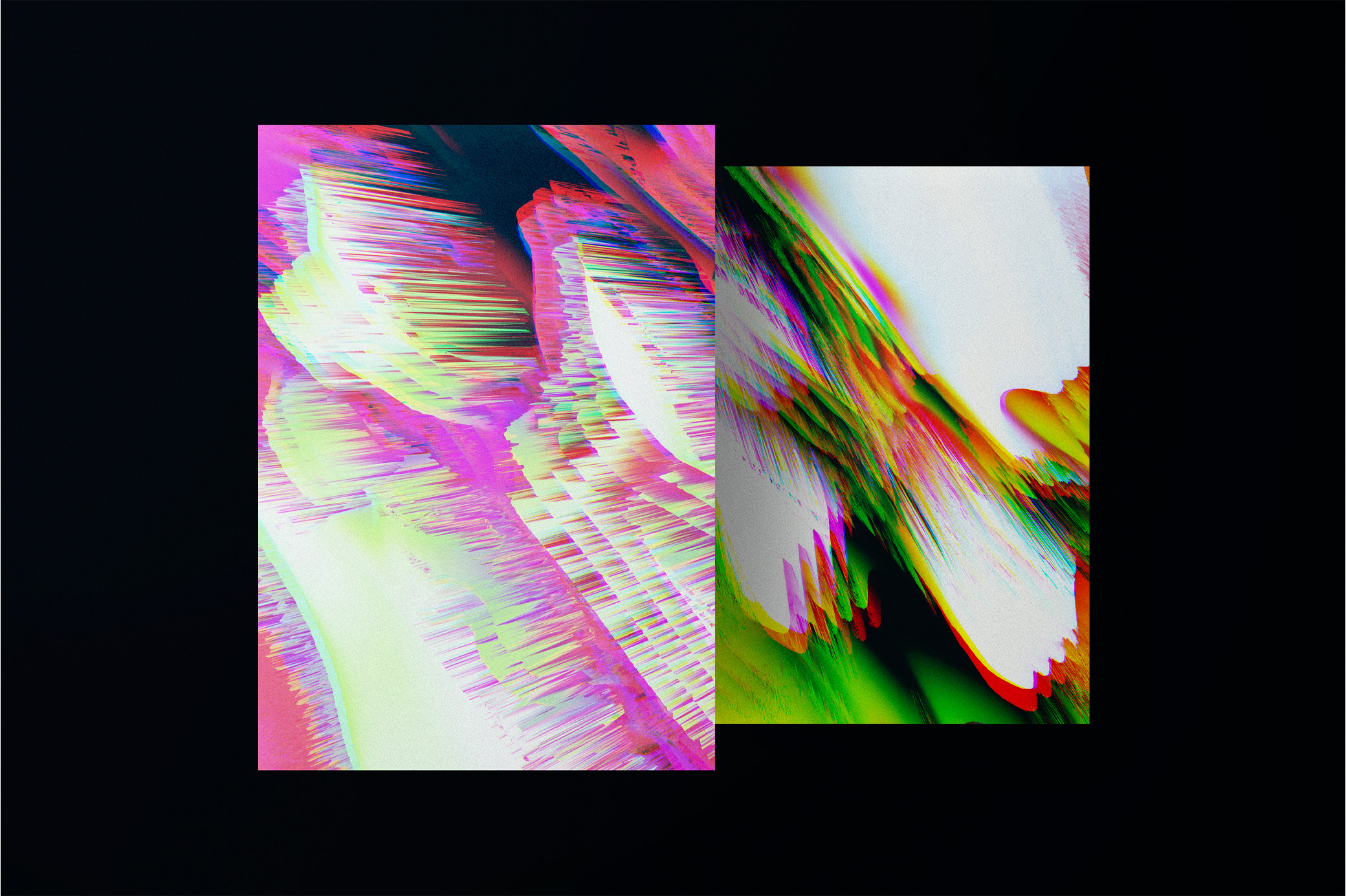 Abstract Glitched Backgrounds