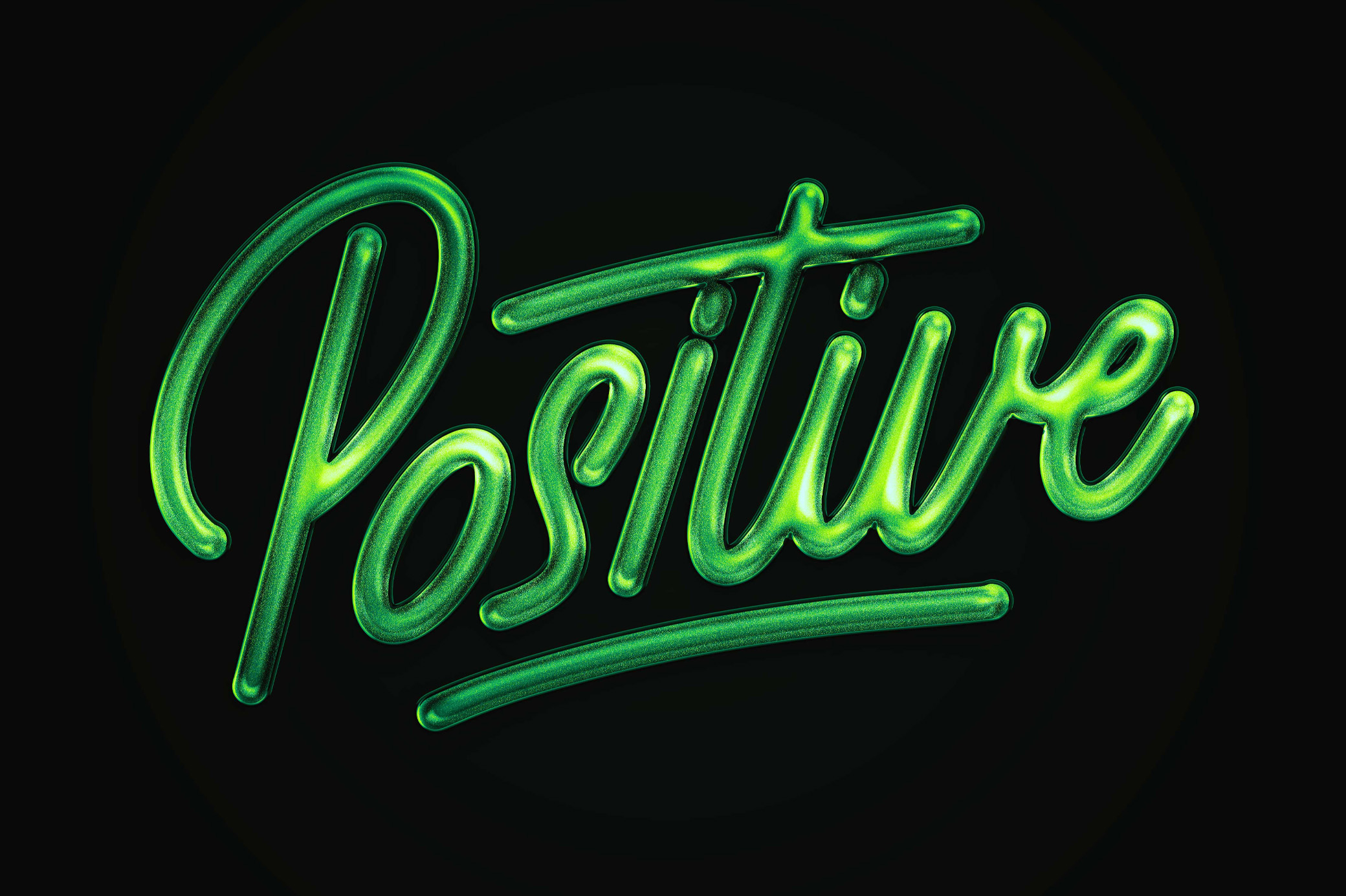 Glitter Chrome Text Effect