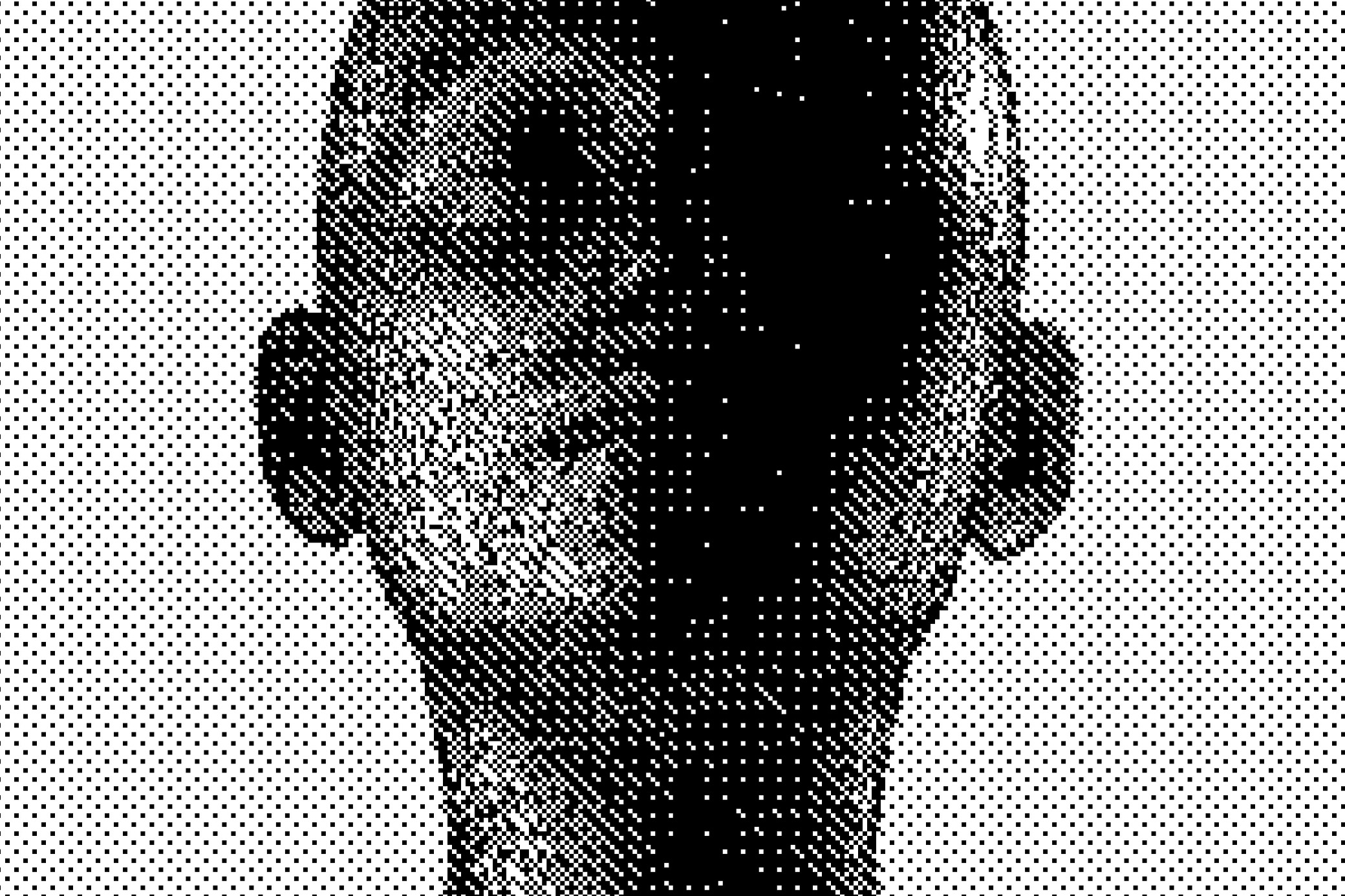 Dithering Bitmap Photo Effect