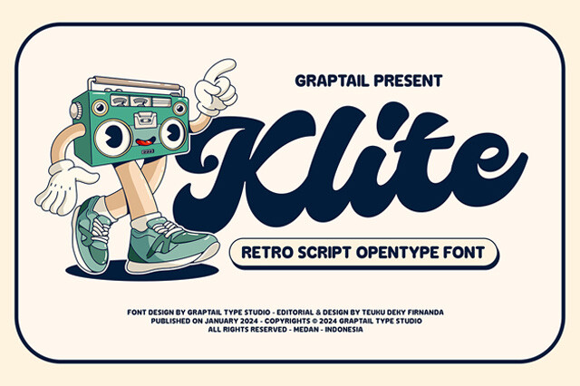 Klite Retro Script