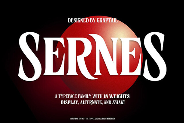 Download Sernes — Display Font