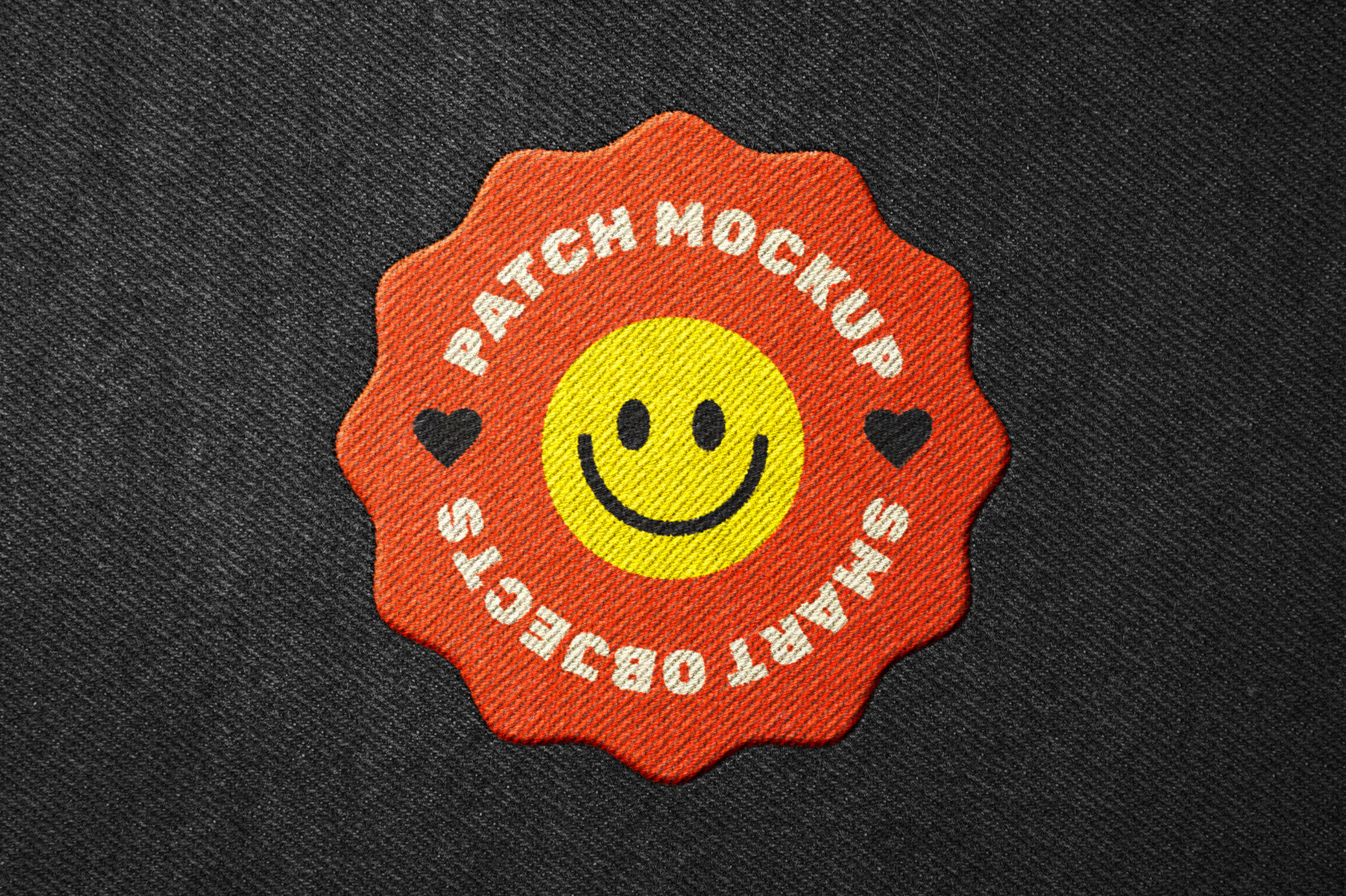 Stitching Embroidery Patch Mockup