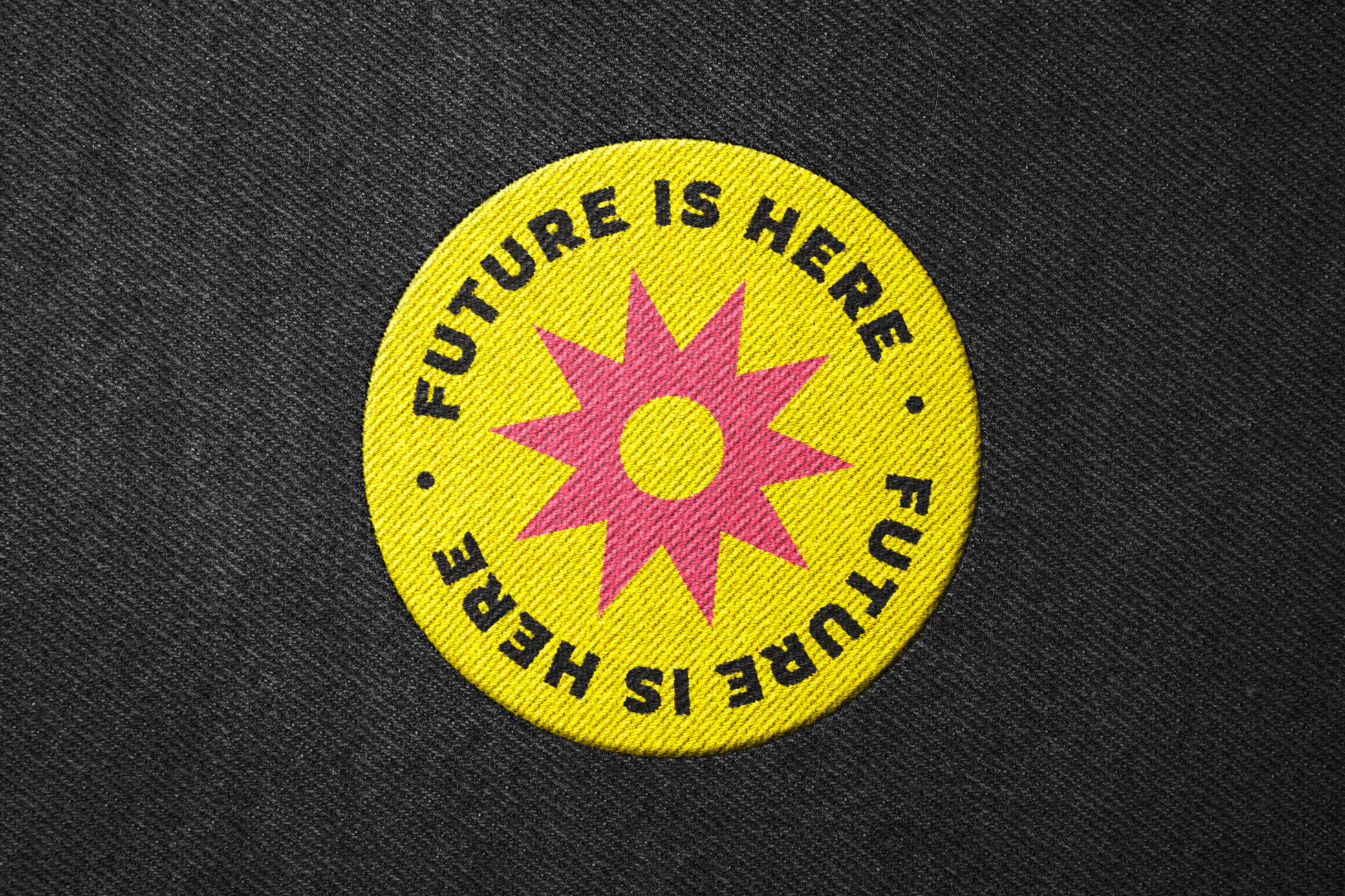 Stitching Embroidery Patch Mockup