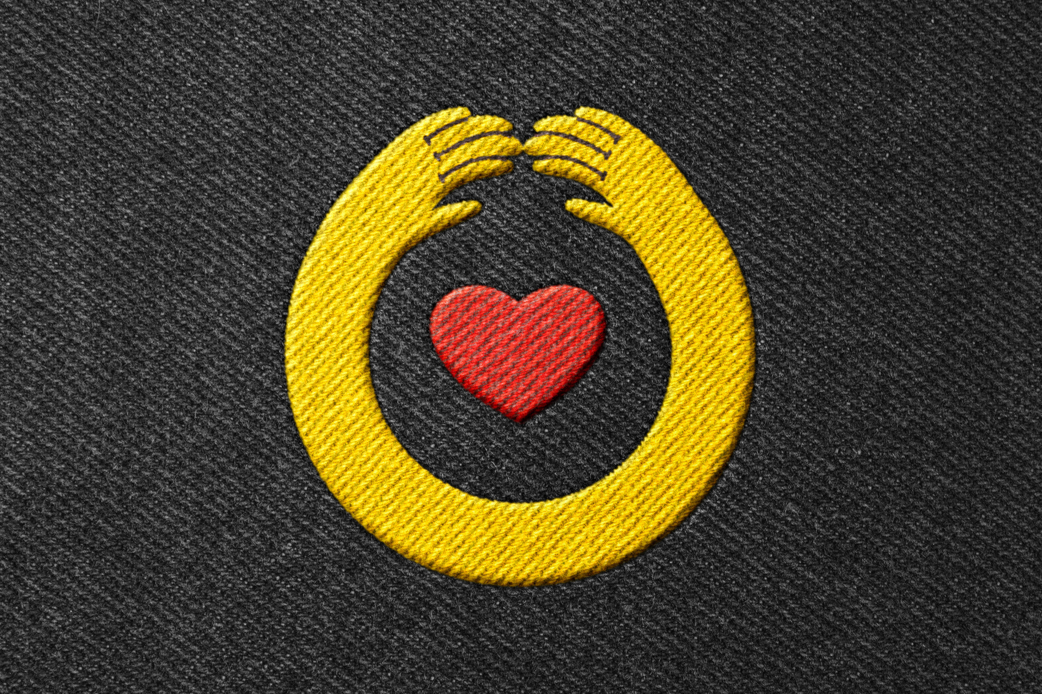 Stitching Embroidery Patch Mockup