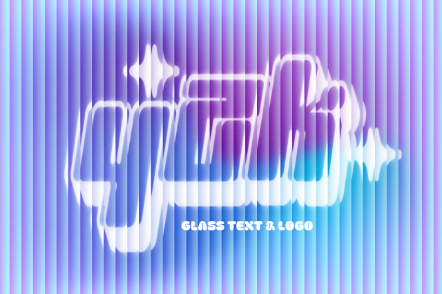 Download Gradient Glass Text & Logo Effect