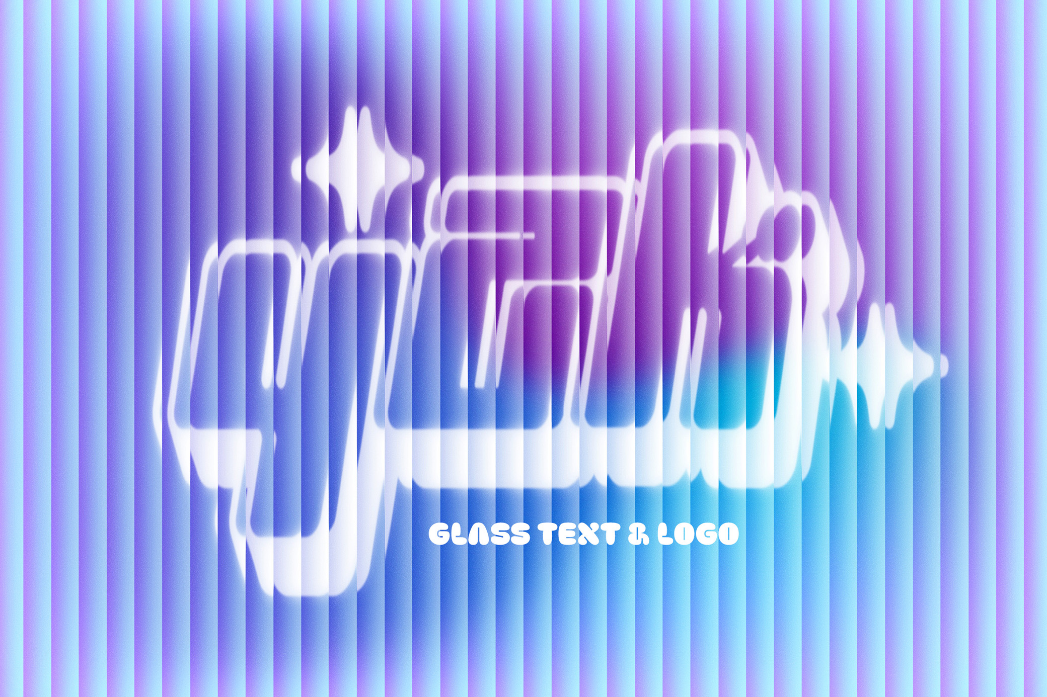 Download Gradient Glass Text & Logo Effect