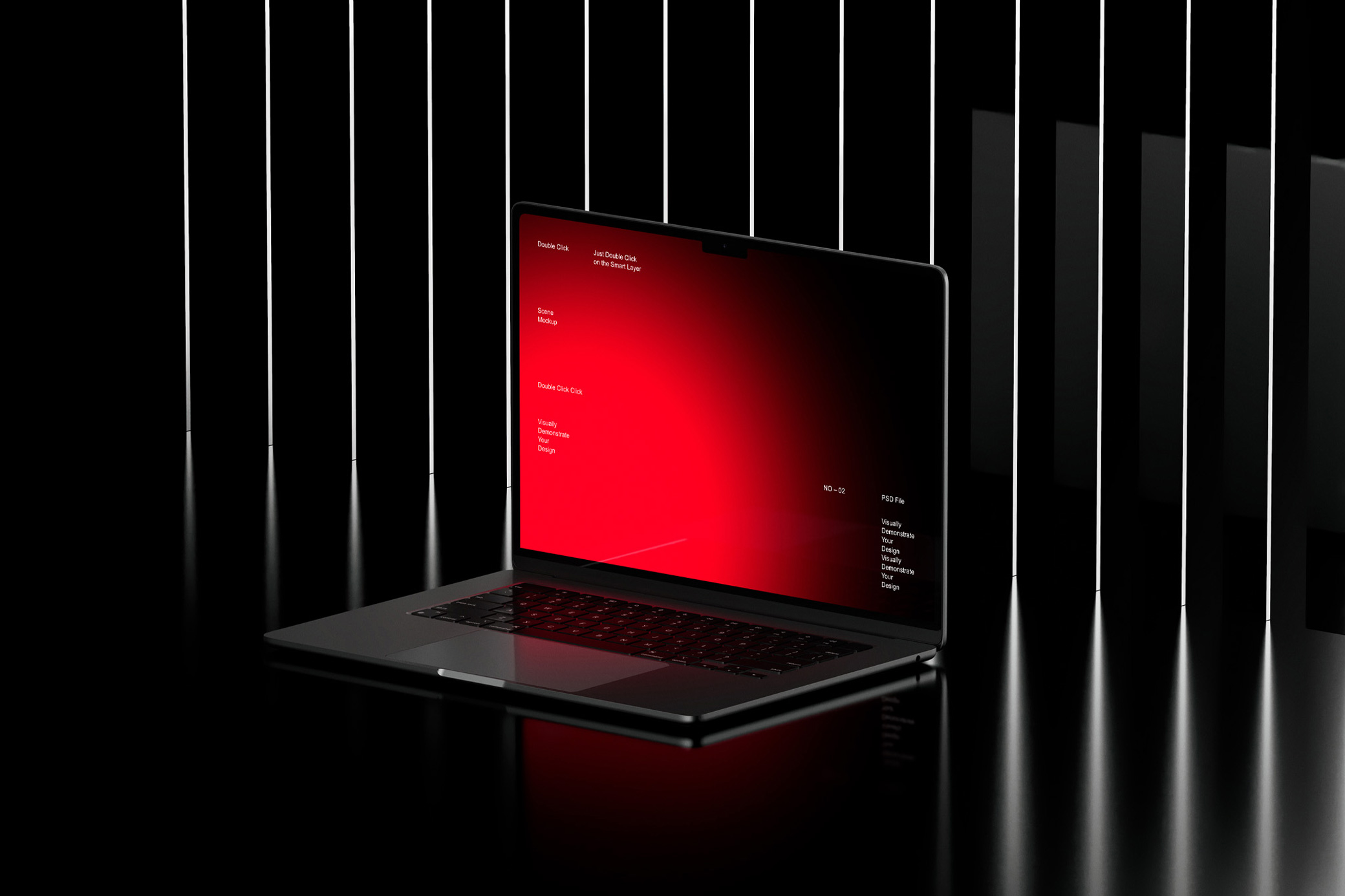 RED MacBook Air Mockup Vol.1