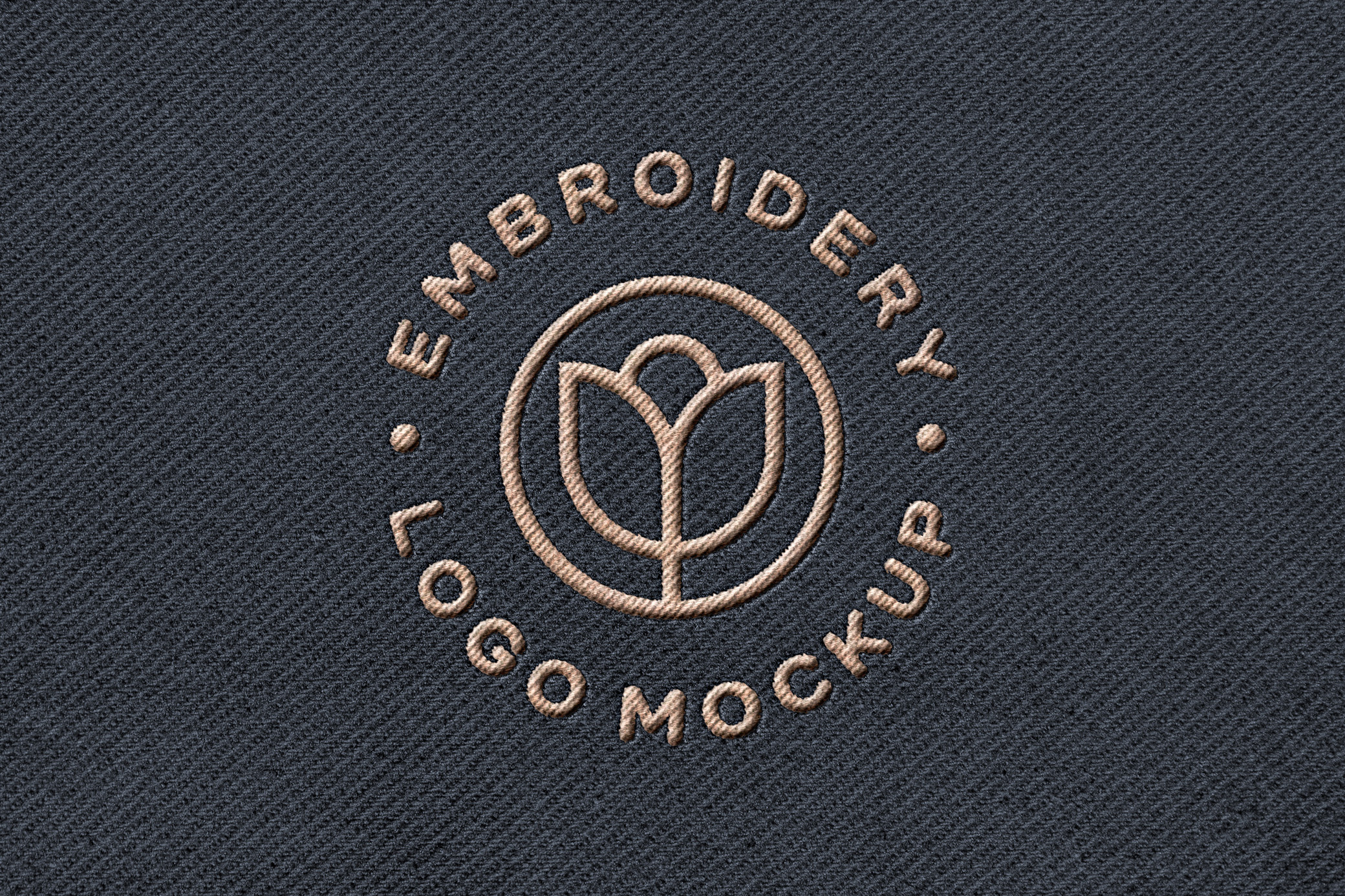 Stitching Embroidery Apparel Mockup