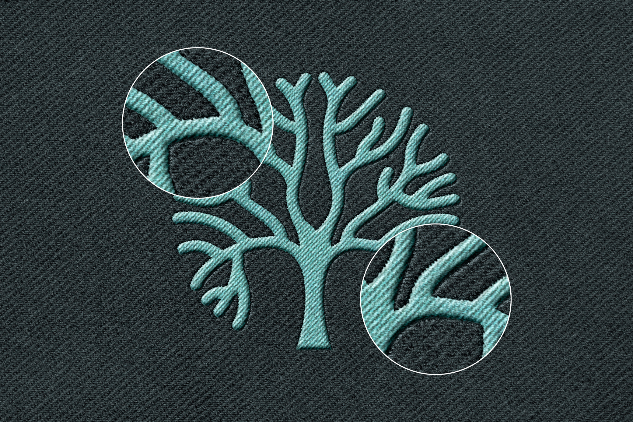 Stitching Embroidery Apparel Mockup