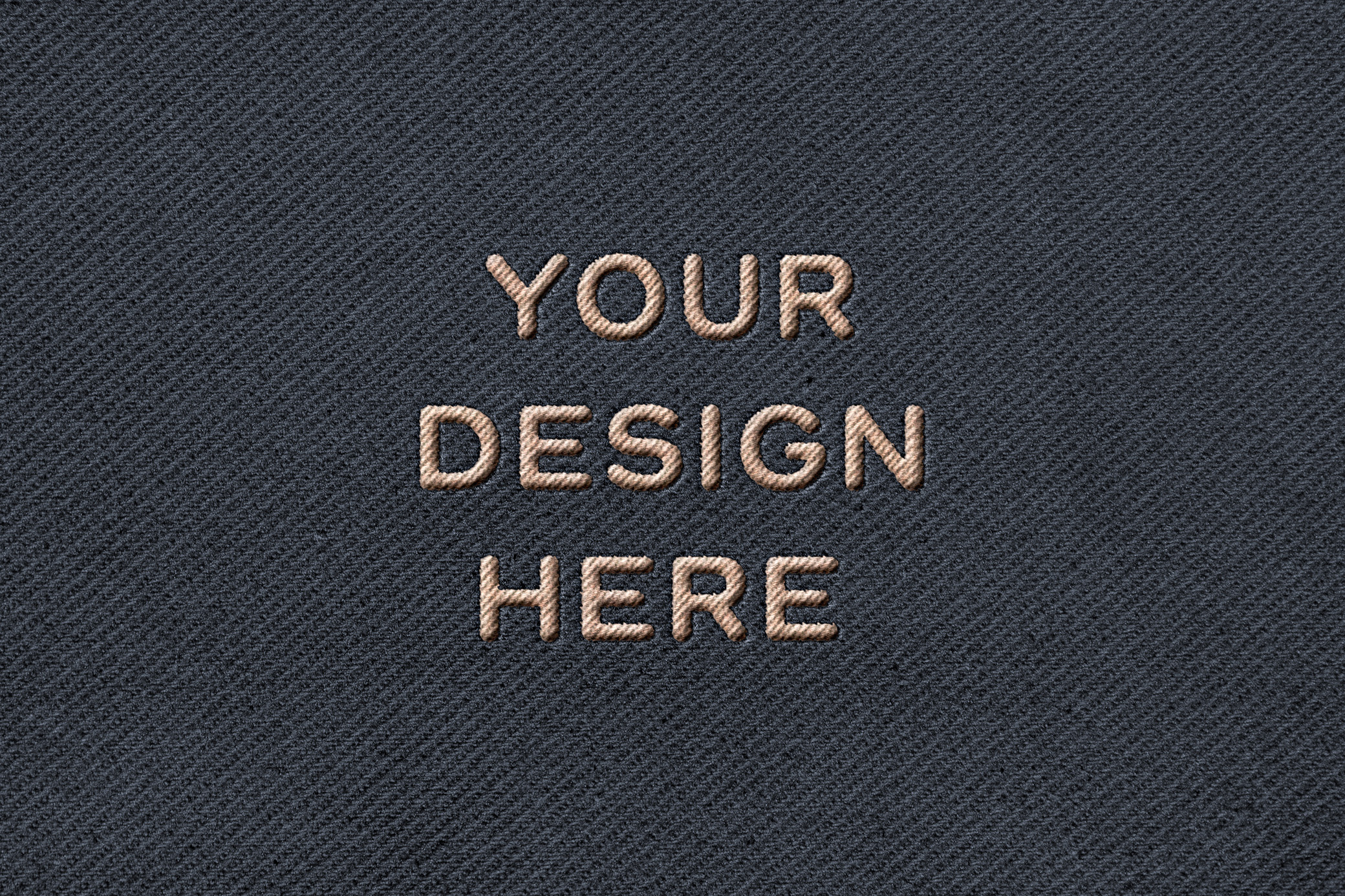 Stitching Embroidery Apparel Mockup