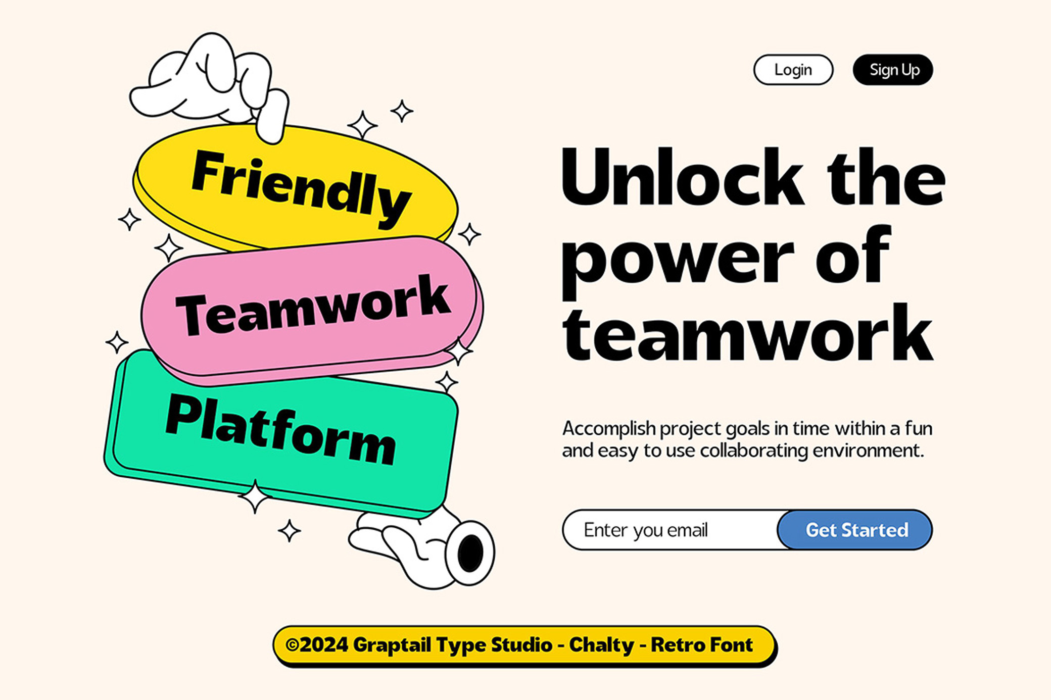 Chalty — Retro Font Family