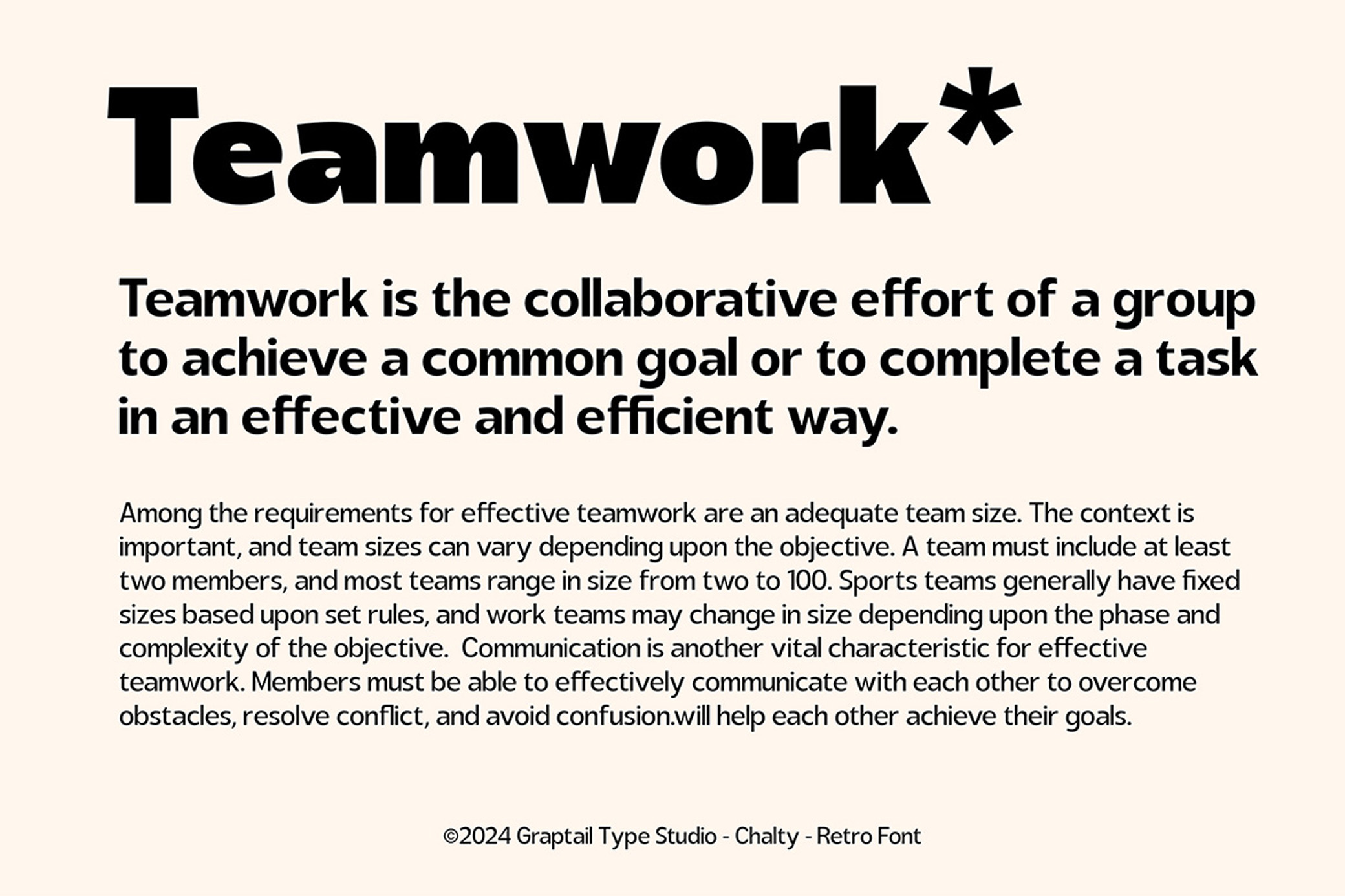 Chalty — Retro Font Family