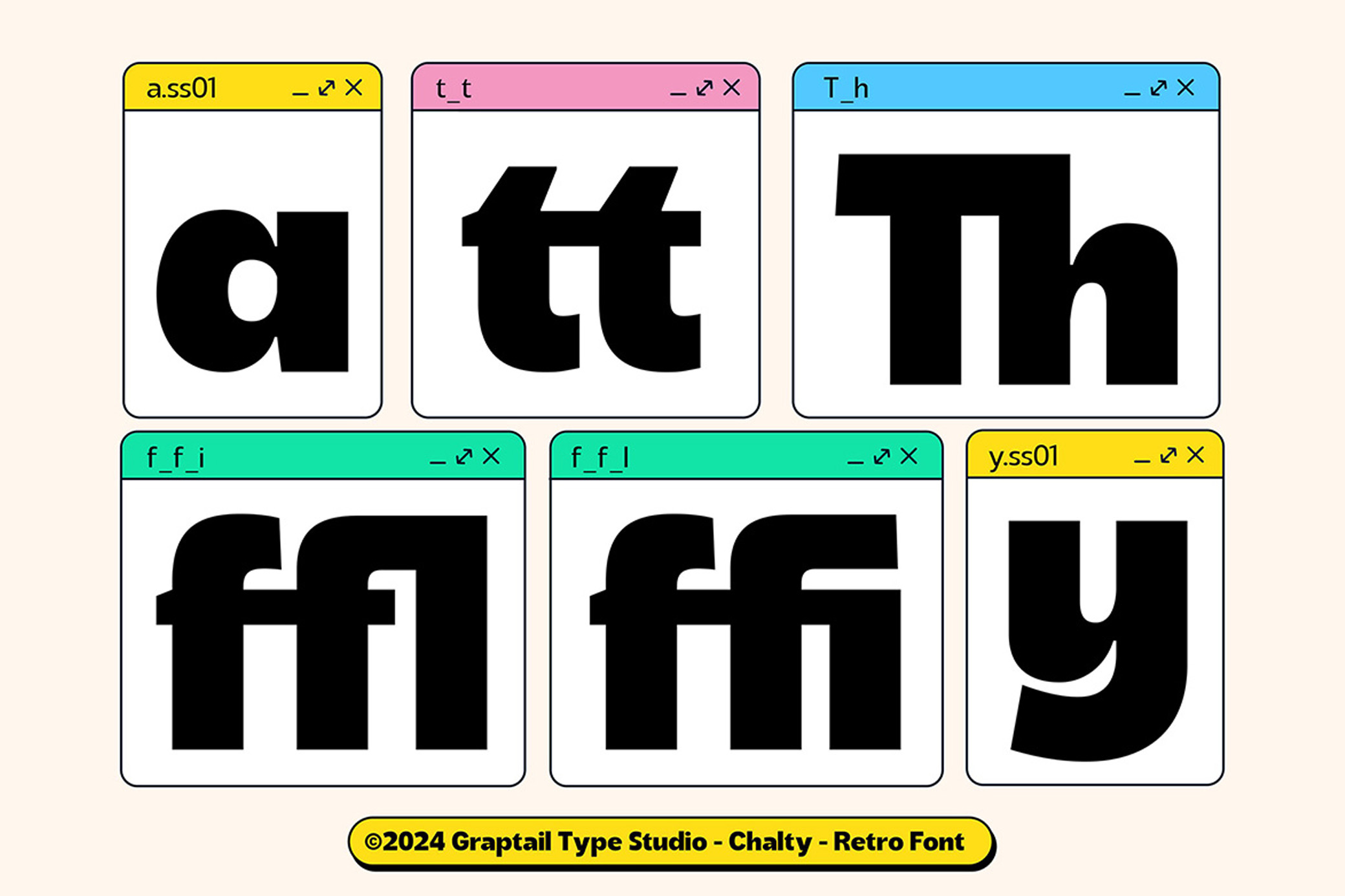 Chalty — Retro Font Family