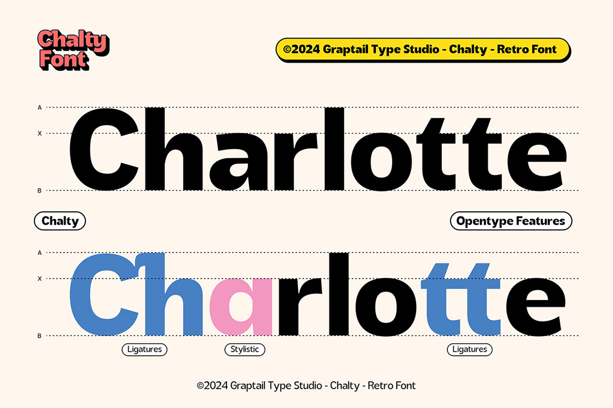 Chalty — Retro Font Family