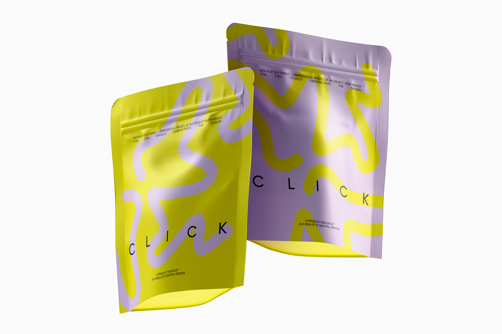 Matte Stand-Up Pouch Mockup Vol.2